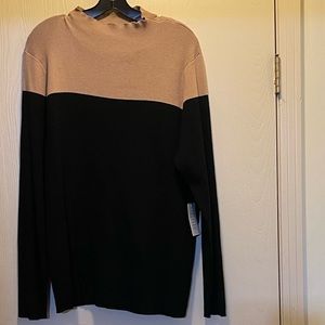 Eloquii Black and Tan Color Block Seater Size 26/28